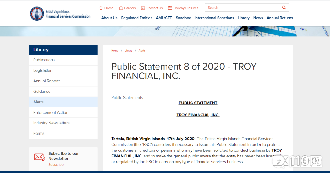 2024年10月05日:BVIFSC发出警报!小心与这两家公司开展业务 BVIFSC发出警报!小心与这两家公司开展业务